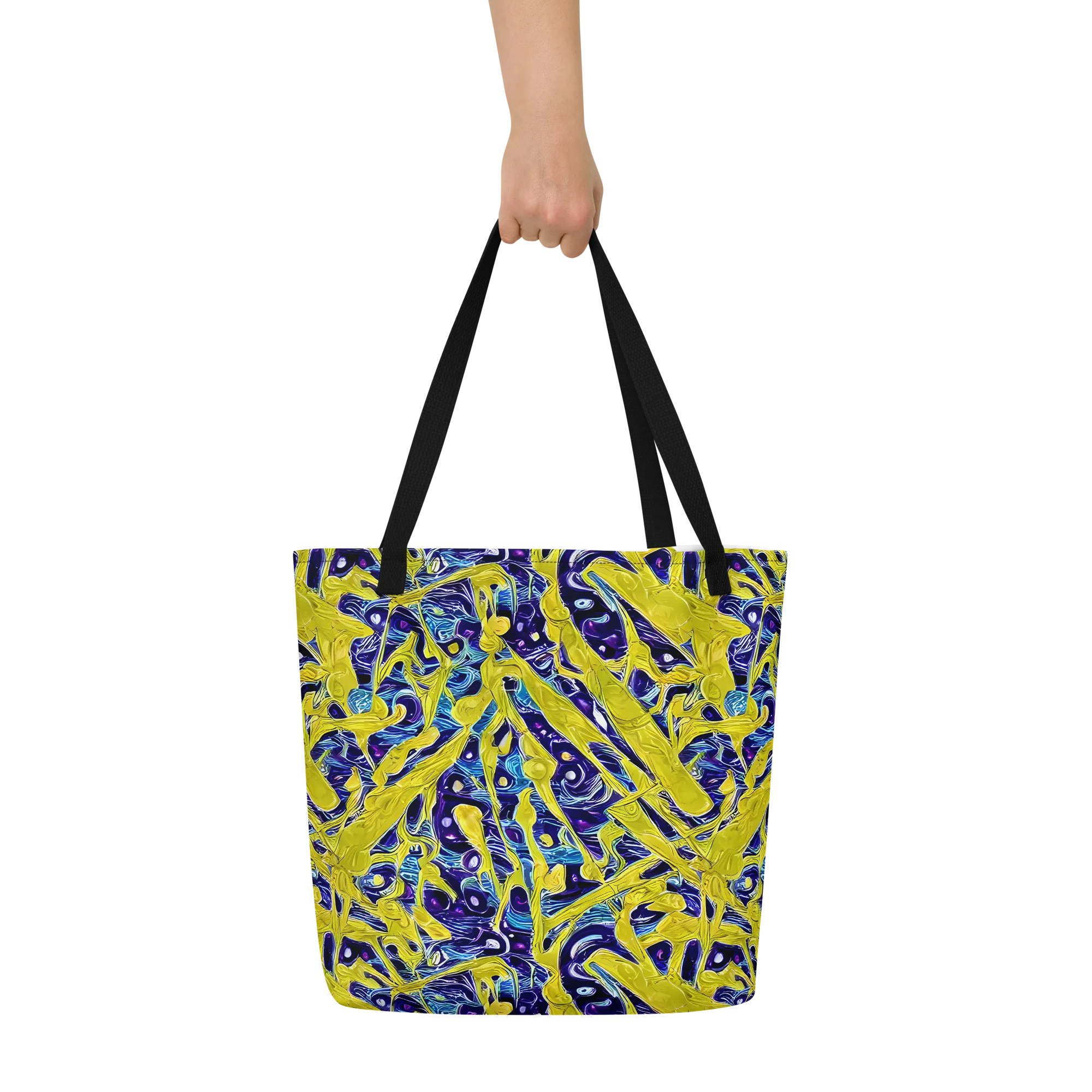 Liquid Sun on Large Tote Bag W/ Pocket — Front