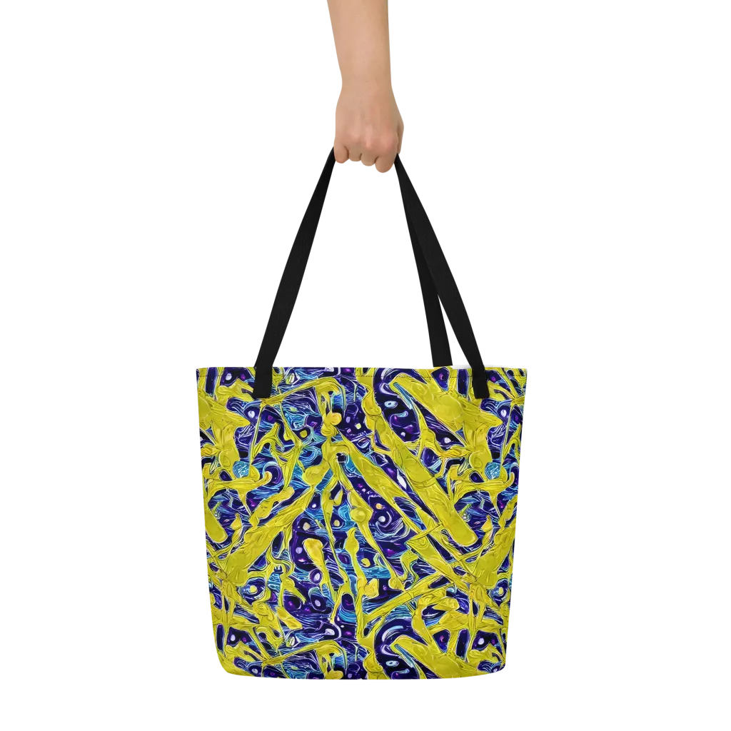 Liquid Sun on Large Tote Bag W/ Pocket — Front