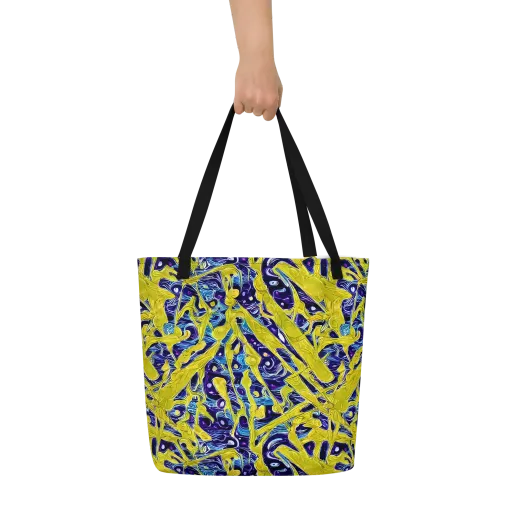 Liquid Sun on a Large Tote Bag W/ Pocket