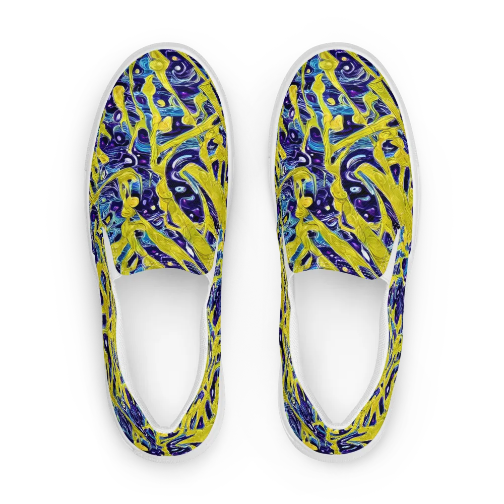 Liquid Sun on Women's Slip-On Canvas Shoes — Front