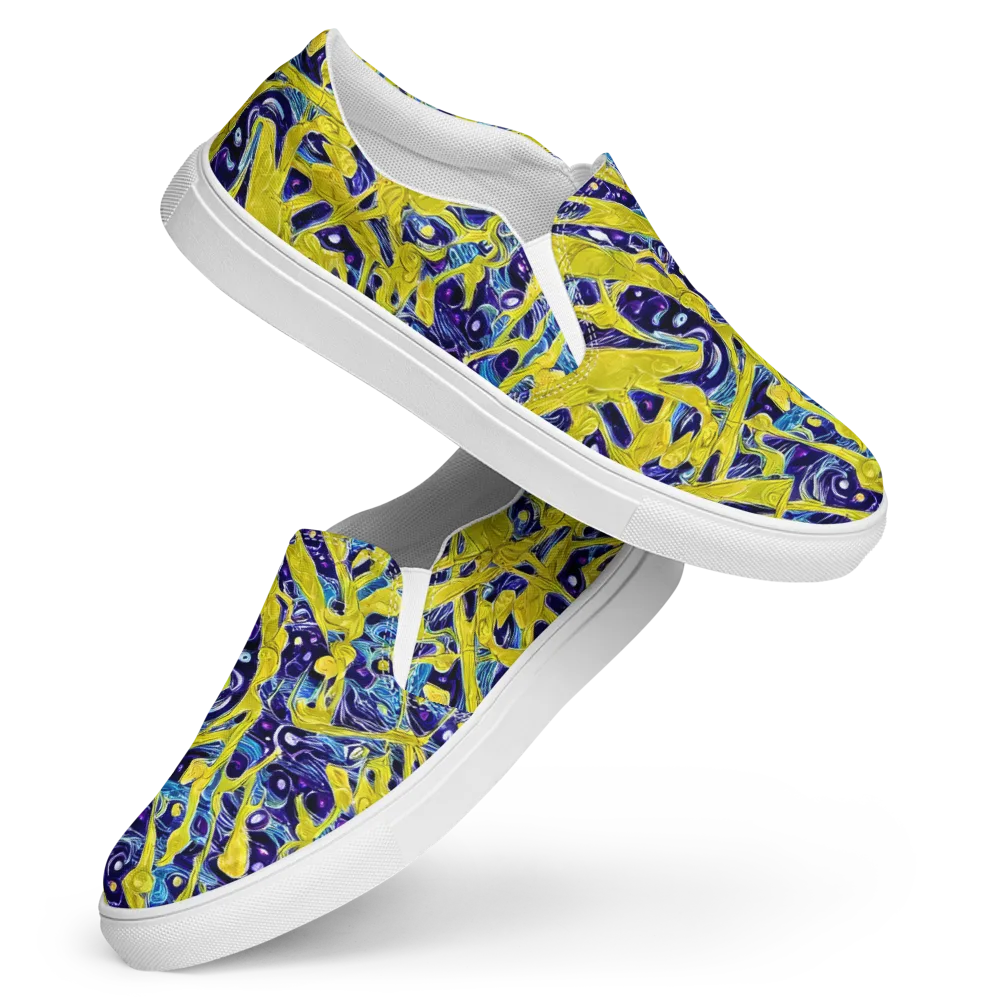 Liquid Sun on Women's Slip-On Canvas Shoes — Front