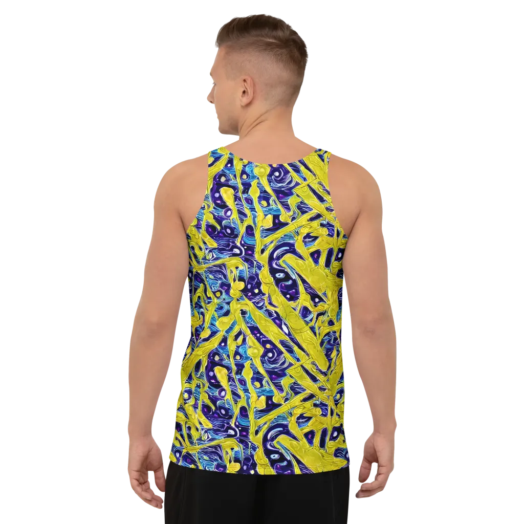Liquid Sun on Men's Tank Top — Back