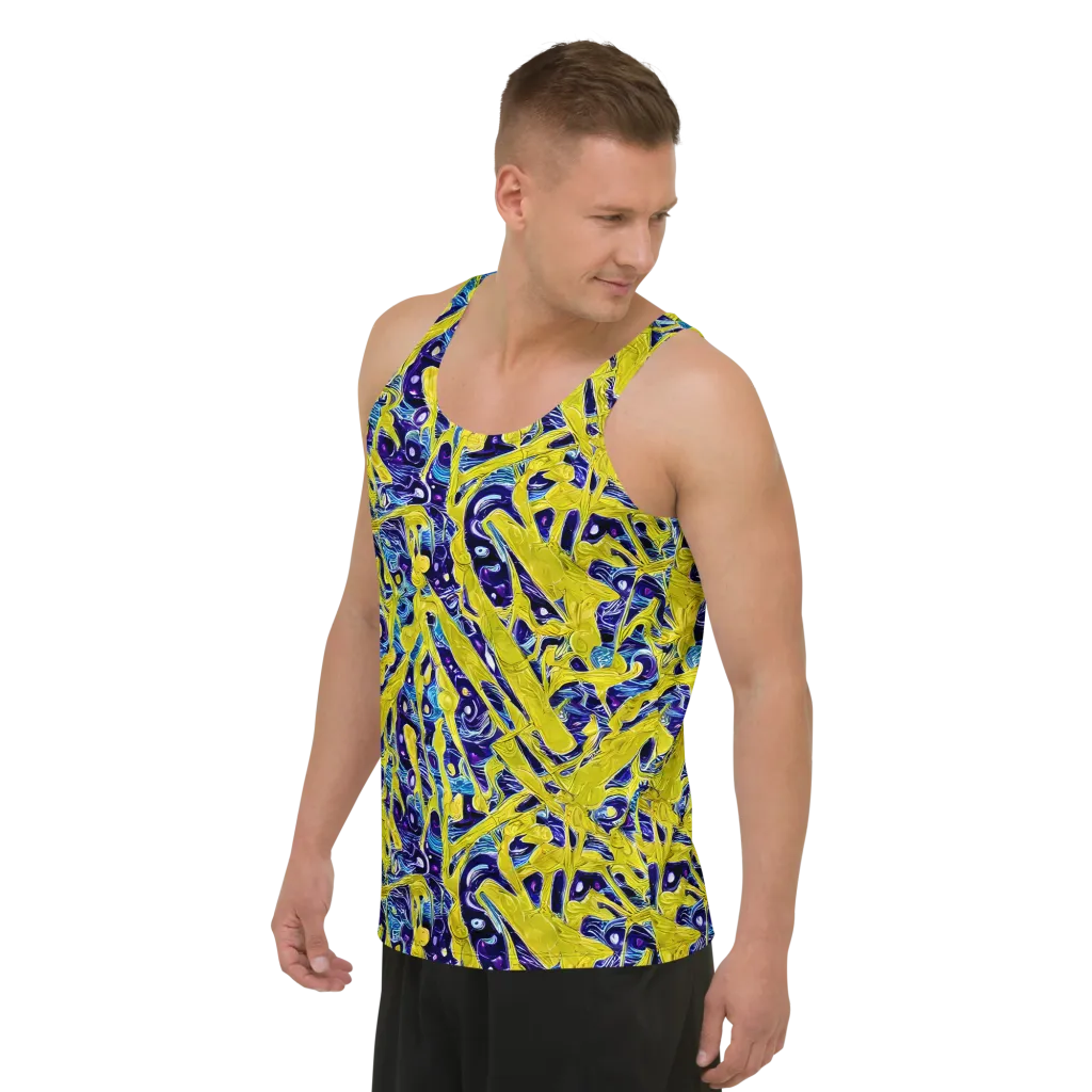Liquid Sun on Men's Tank Top — Left Front