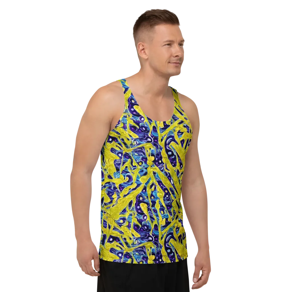 Liquid Sun on Men's Tank Top — Right Front