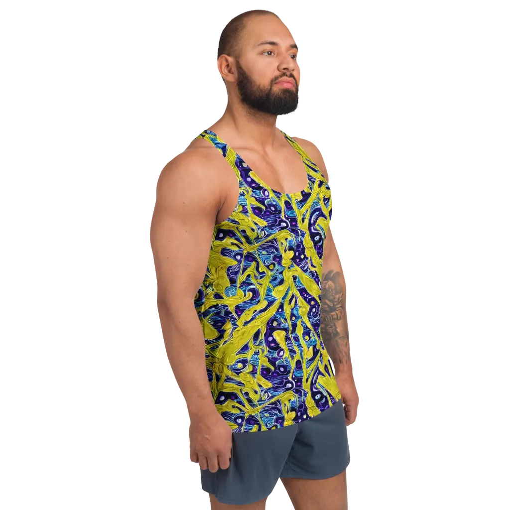 Liquid Sun on Men's Tank Top — Right Front