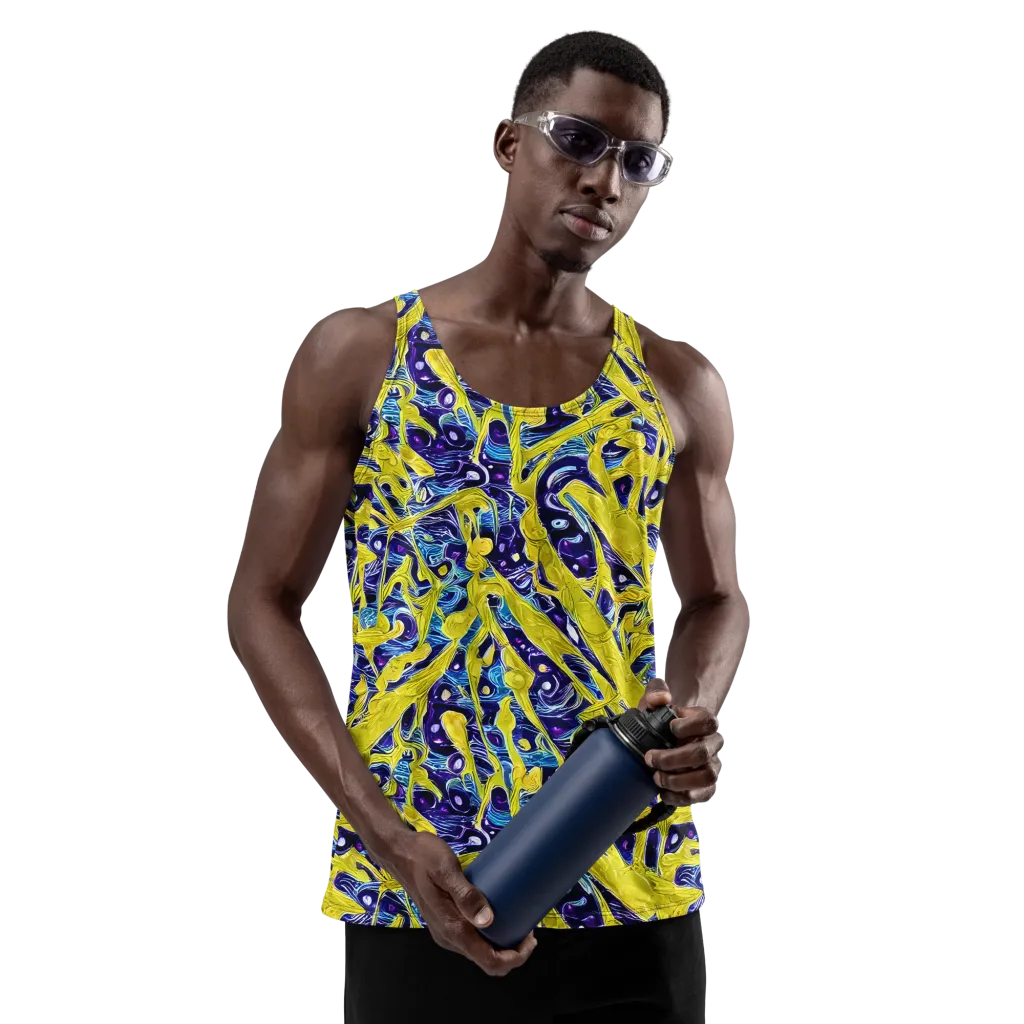 Liquid Sun on Men's Tank Top — Front