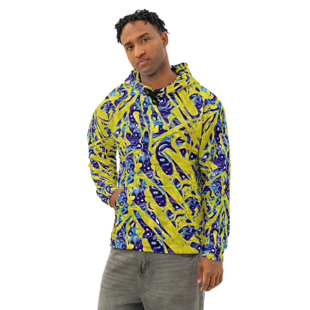 Liquid Sun on Cotton Hoodie — Left Front