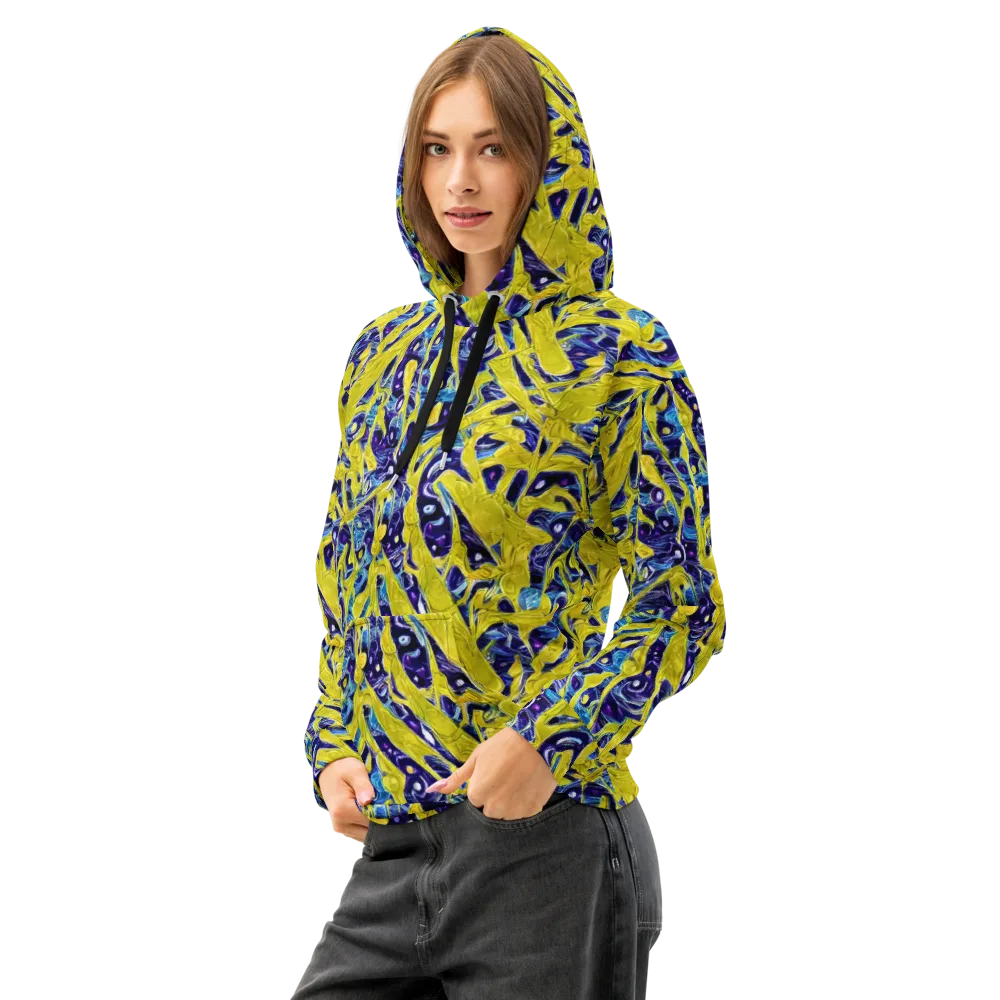 Liquid Sun on Cotton Hoodie — Left Front