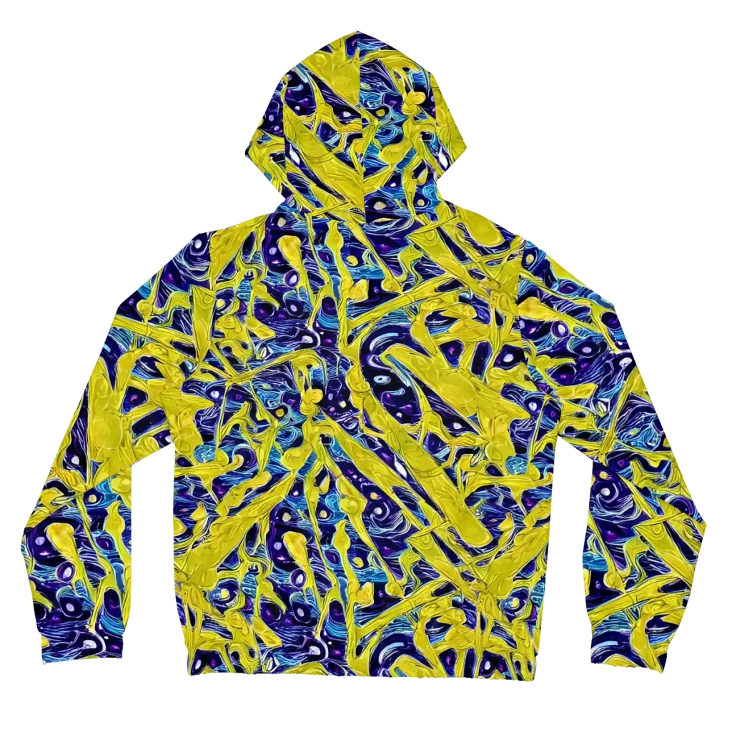 Liquid Sun on Women's Full-Zip Hoodie — Back