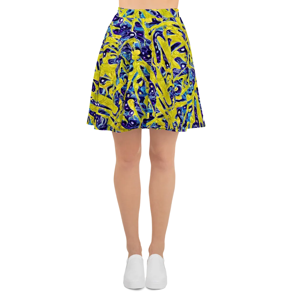 Liquid Sun on Skater Skirt — Front