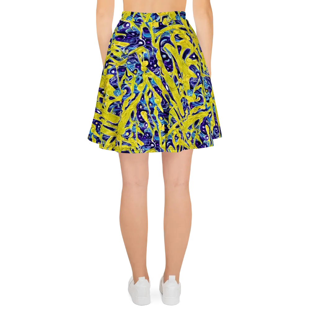 Liquid Sun on Skater Skirt — Back