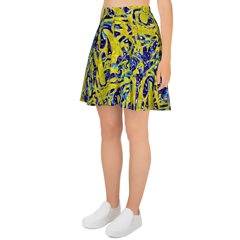 Liquid Sun on Skater Skirt — Left