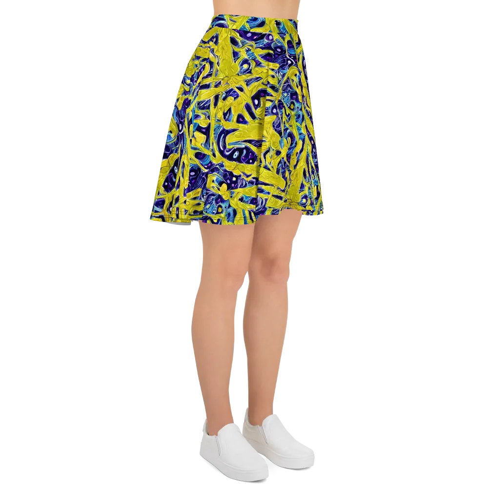 Liquid Sun on Skater Skirt — Right