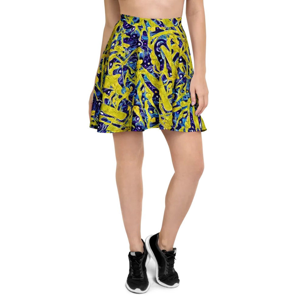 Liquid Sun on Skater Skirt — Front