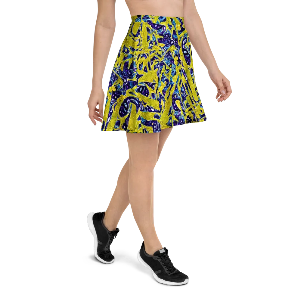 Liquid Sun on Skater Skirt — Right