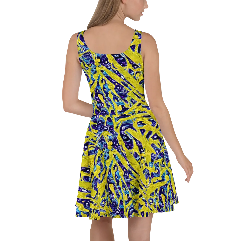 Liquid Sun on Skater Dress — Back