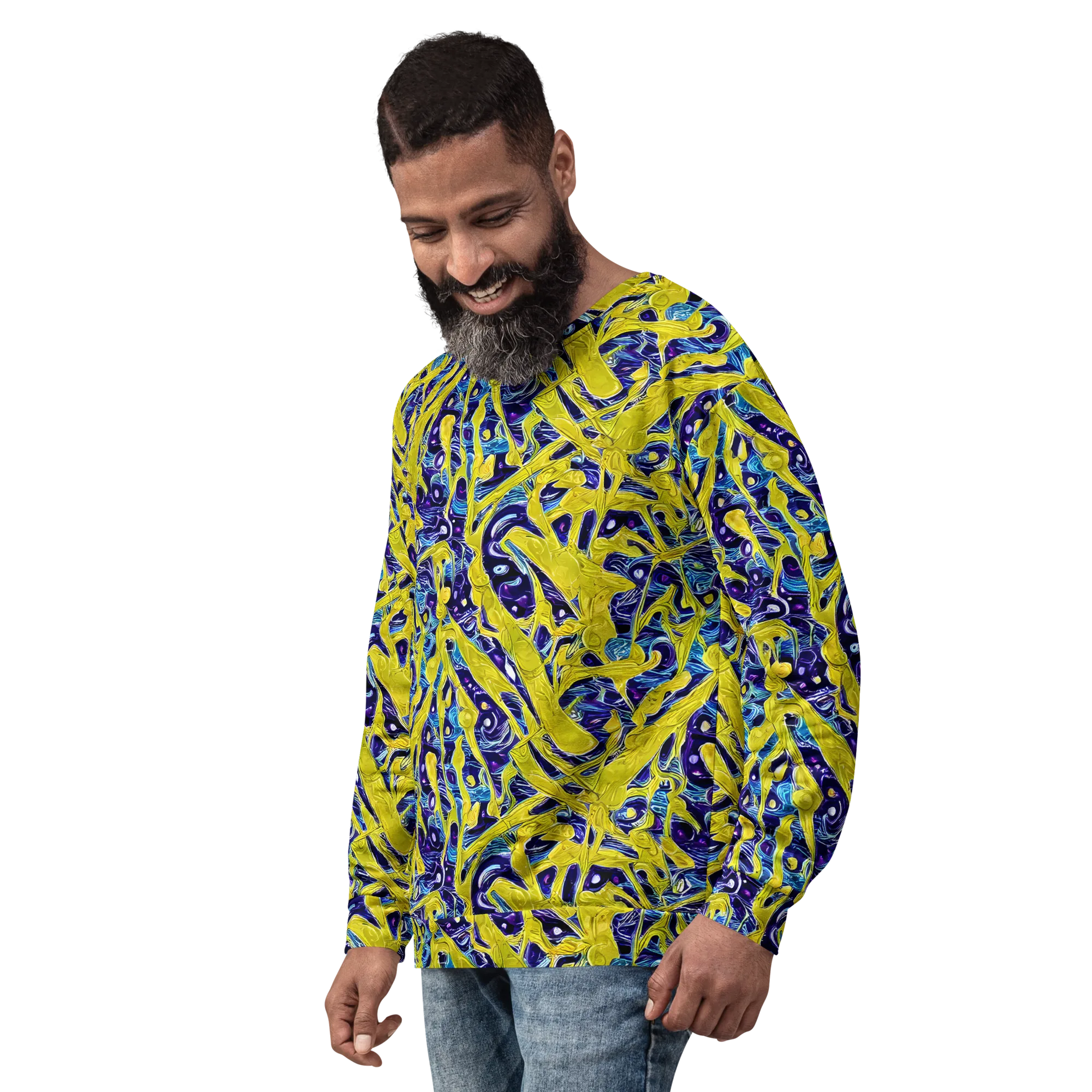 Liquid Sun on Sweatshirt — Left Front