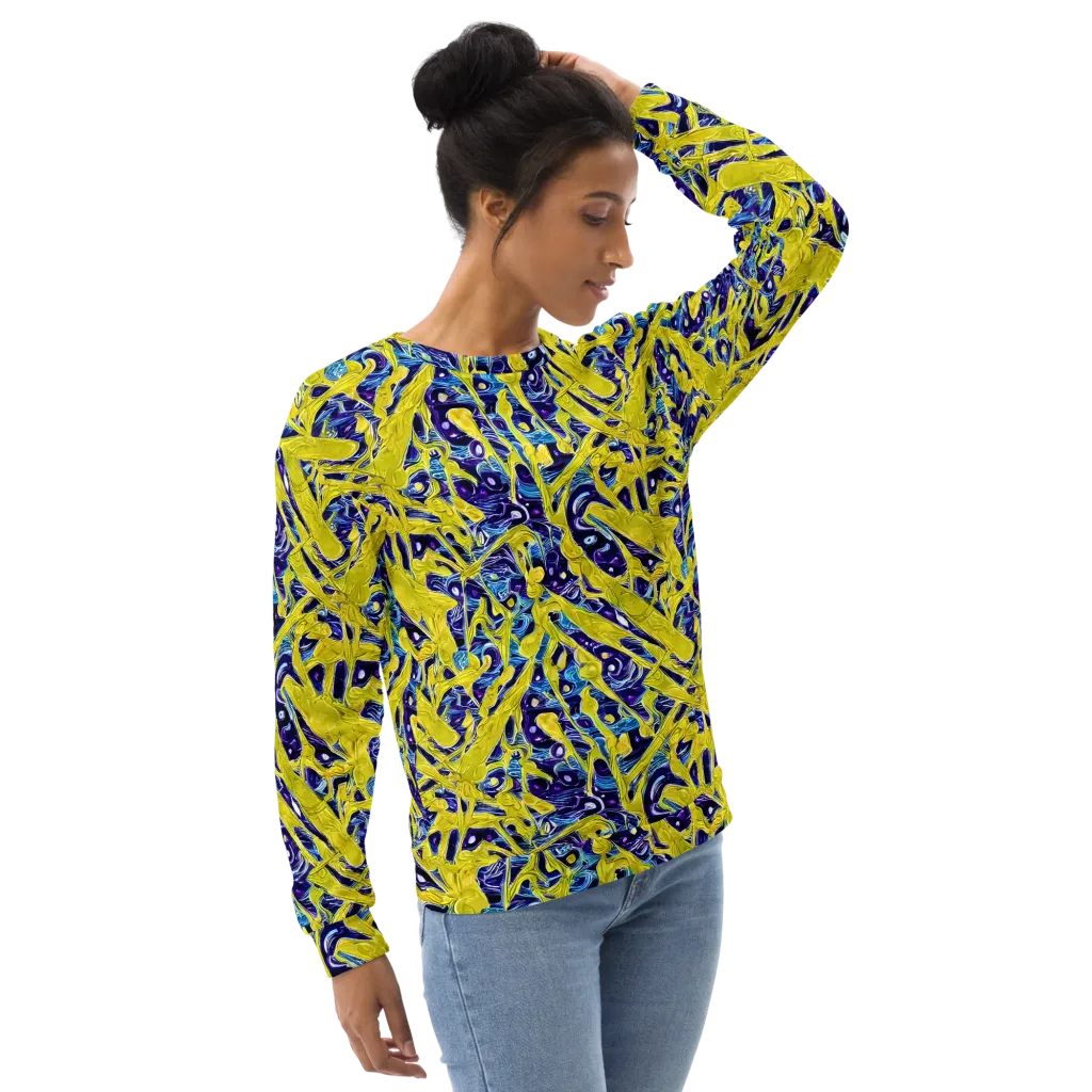 Liquid Sun on Sweatshirt — Right Front