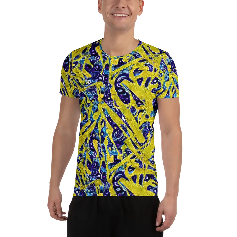 Liquid Sun on Men's Athletic T-Shirt — Front