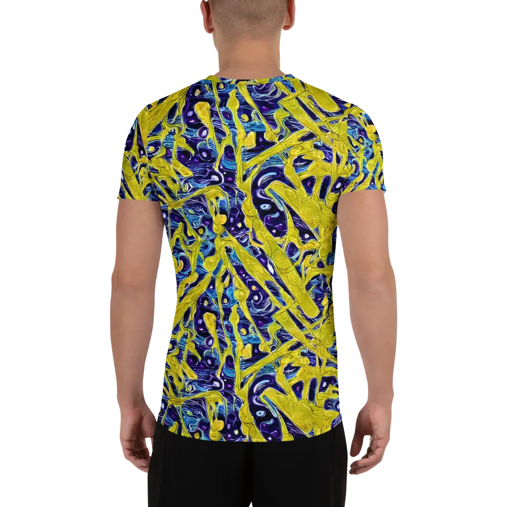 Liquid Sun on Men's Athletic T-Shirt — Back