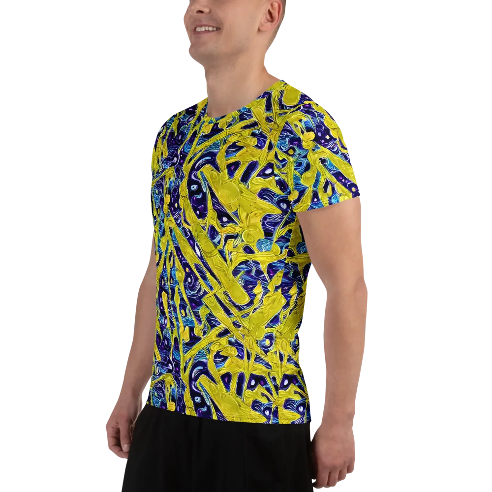 Liquid Sun on Men's Athletic T-Shirt — Left