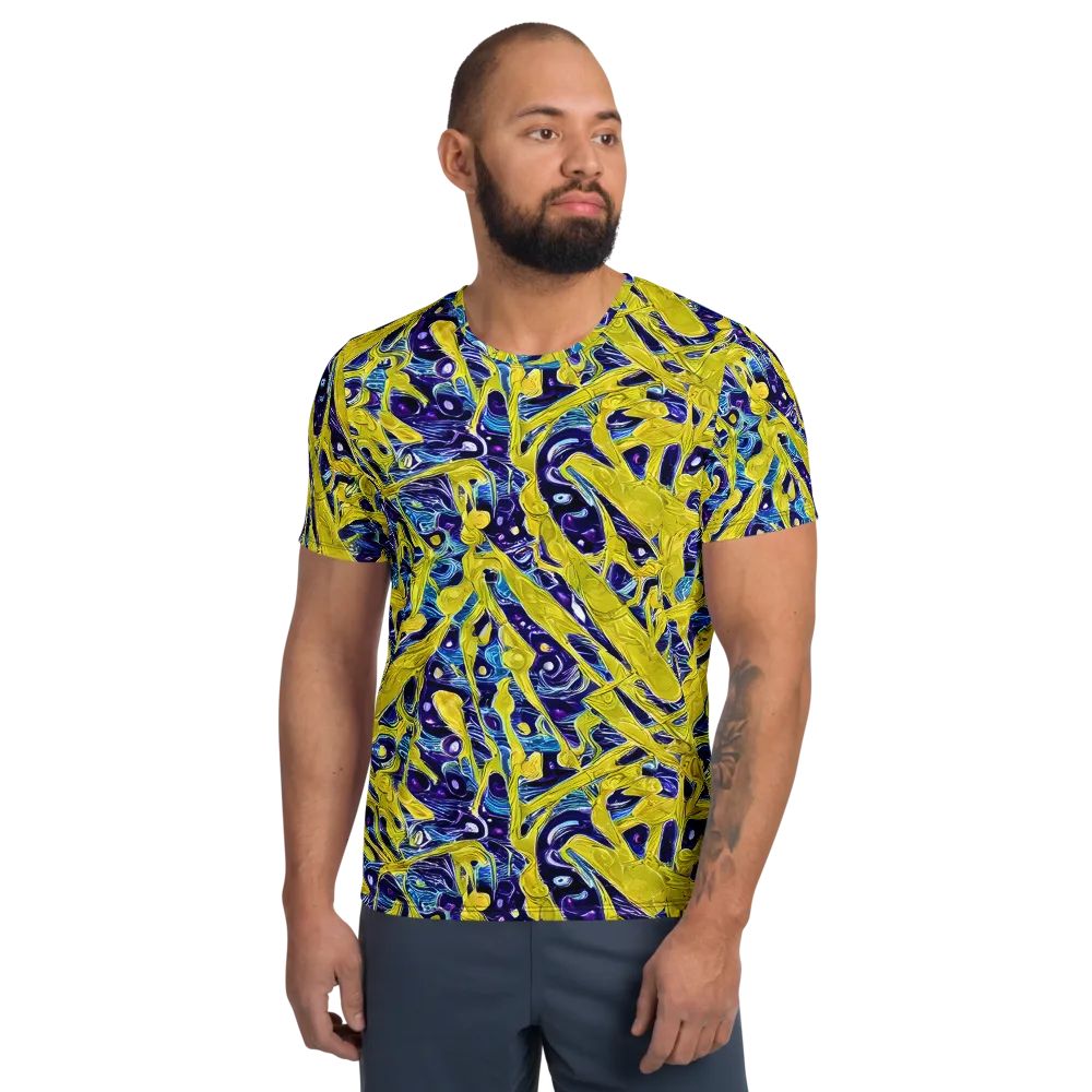 Liquid Sun on Men's Athletic T-Shirt — Front