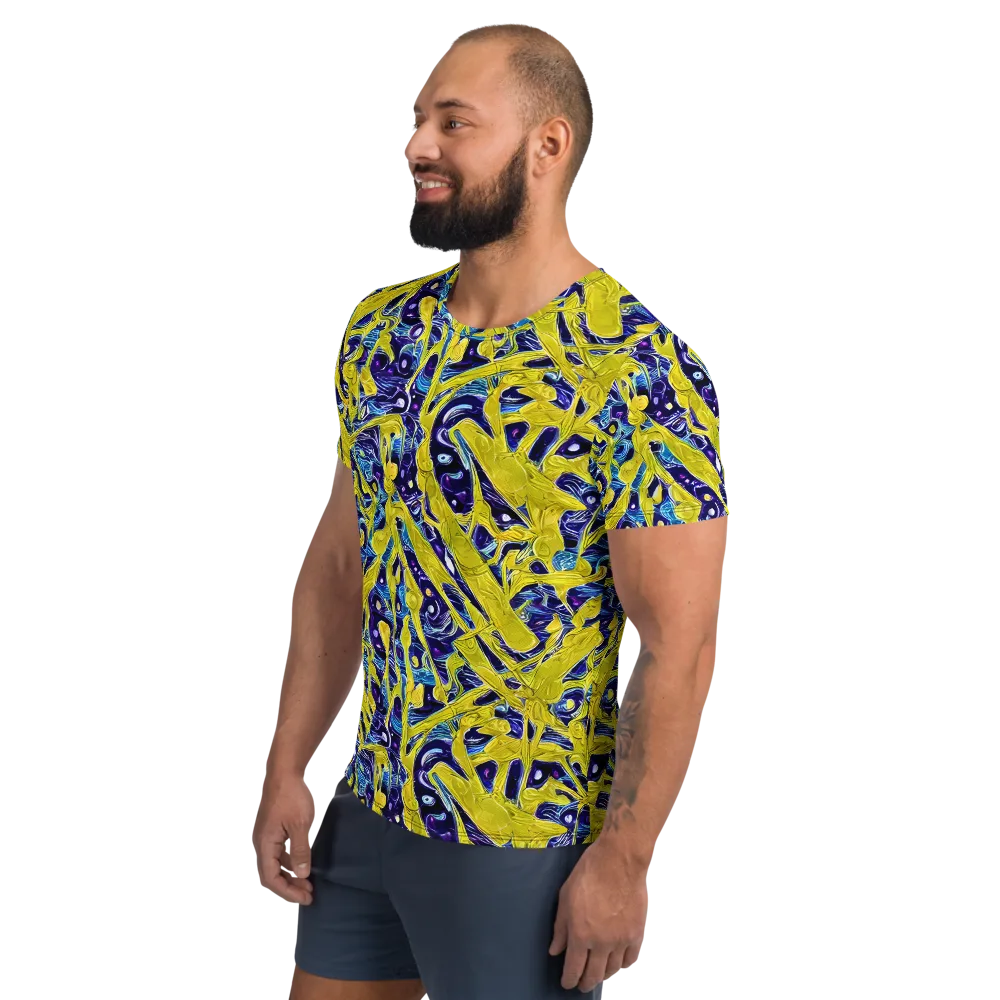 Liquid Sun on Men's Athletic T-Shirt — Left