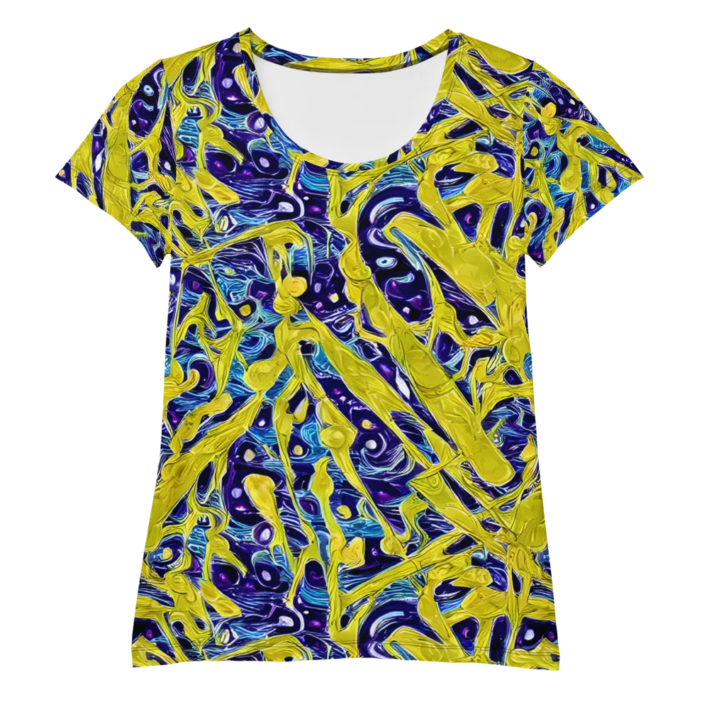 Liquid Sun on Women's Athletic T-Shirt — Front