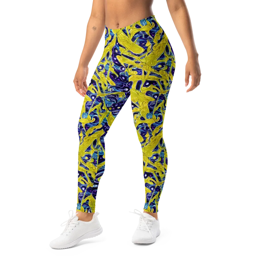 Liquid Sun on Leggings — Left Front