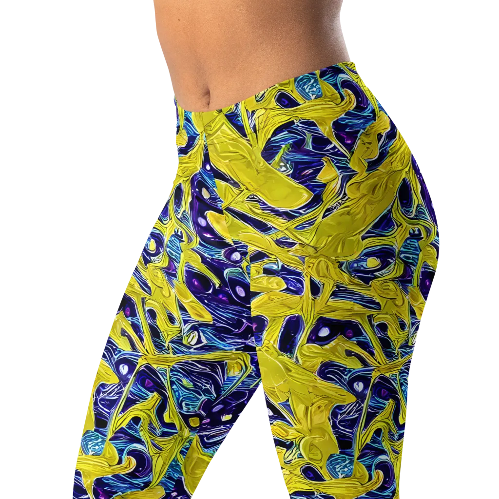 Liquid Sun on Leggings — Left Front