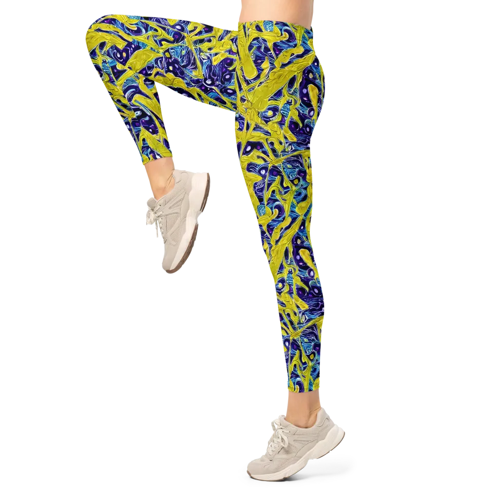 Liquid Sun on Leggings — Left