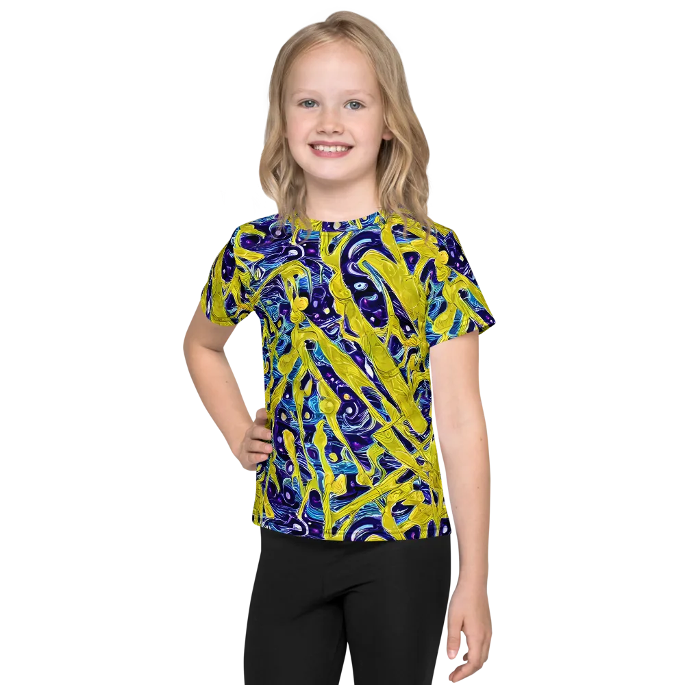 Liquid Sun on Kids Crew Neck T-Shirt — Front