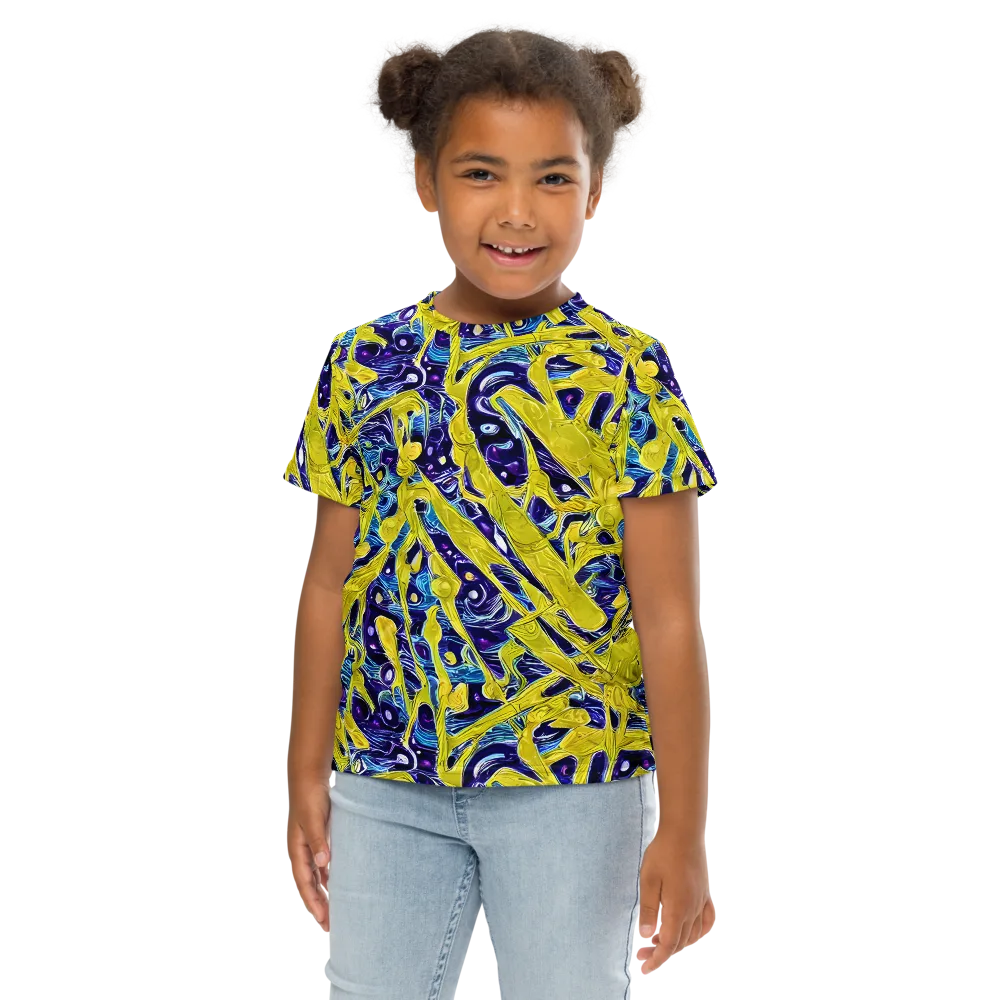 Liquid Sun on Kids Crew Neck T-Shirt — Front