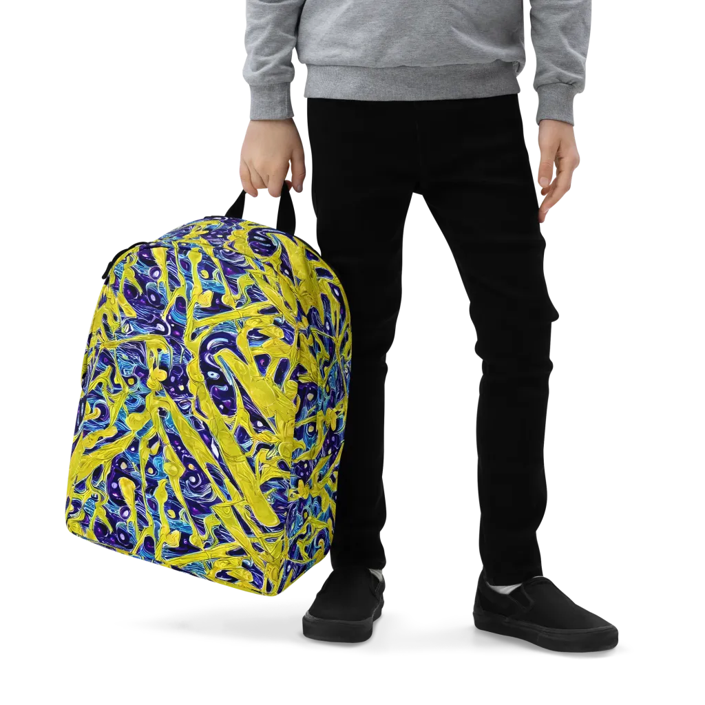 Liquid Sun on Minimalist Backpack — Zoomed-in