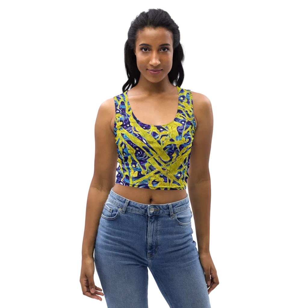Liquid Sun on Crop Top — Front