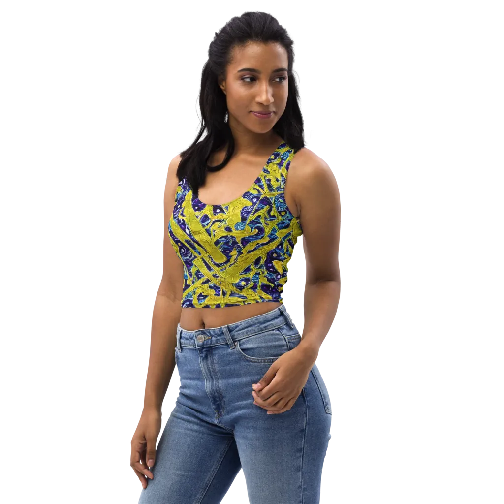 Liquid Sun on Crop Top — Left Front