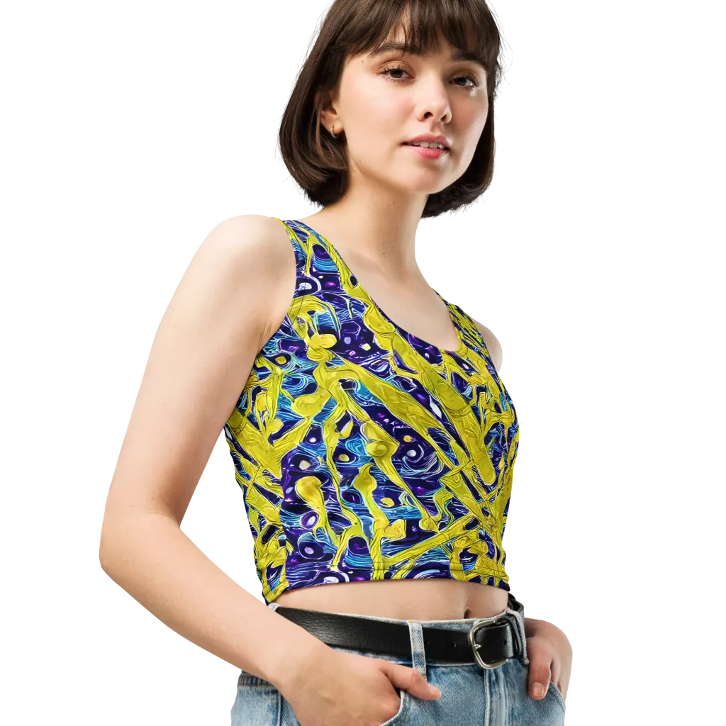 Liquid Sun on Crop Top — Right Front