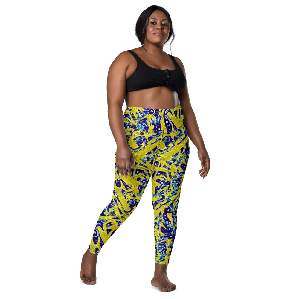 Liquid Sun on Leggings with Pockets — Front