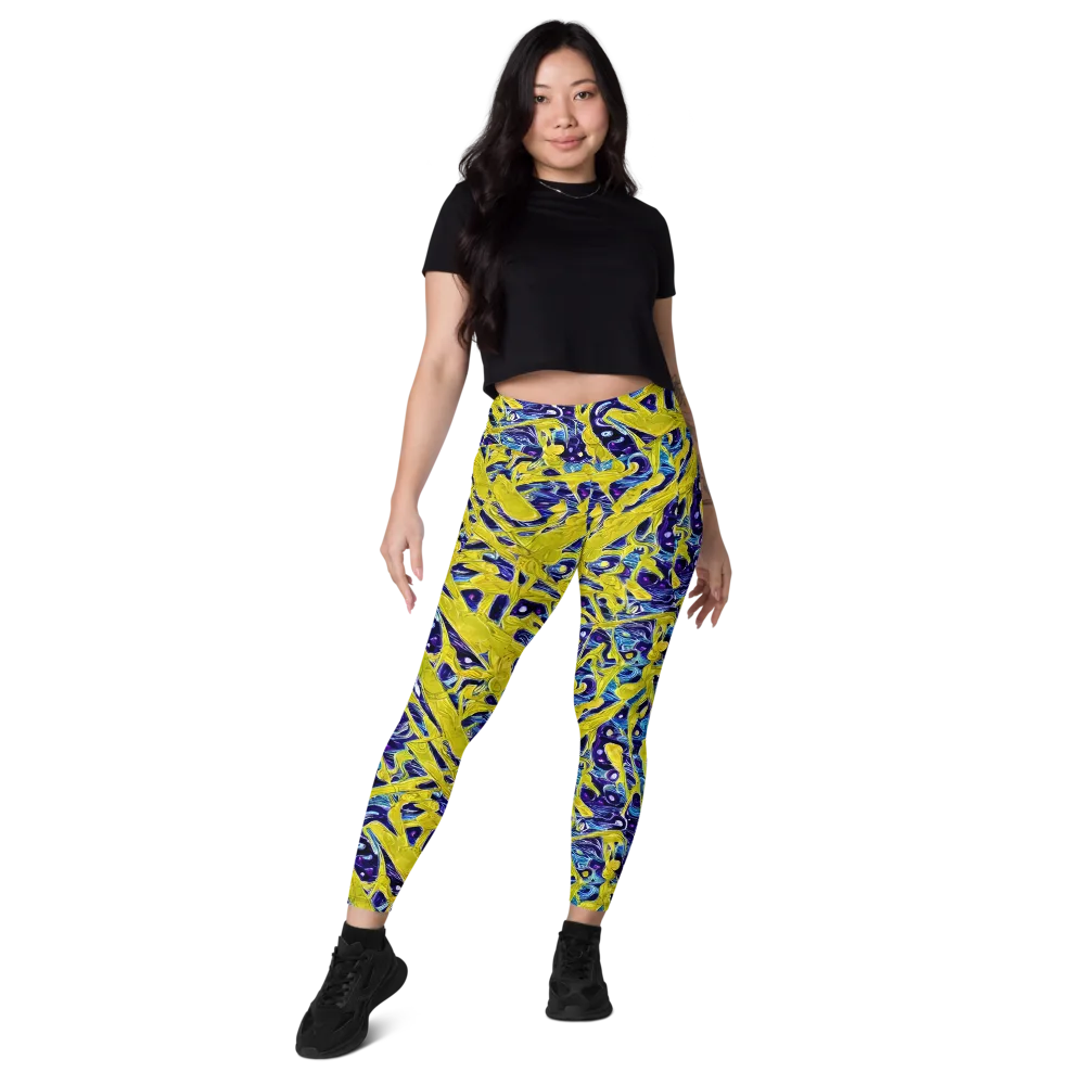 Liquid Sun on Leggings with Pockets — Front