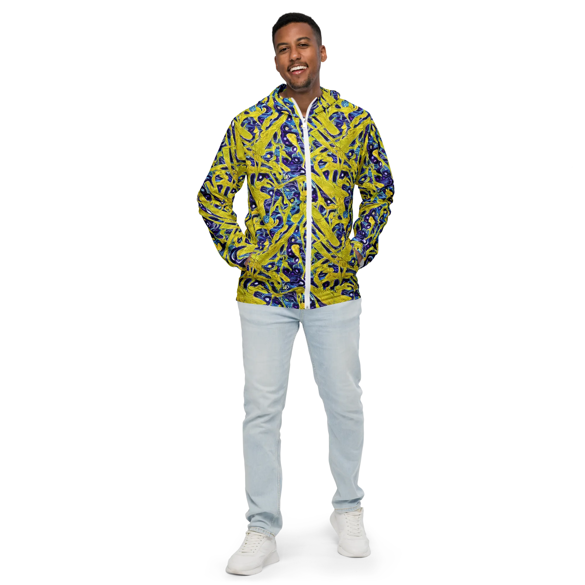 Liquid Sun on Men's Windbreaker — Front