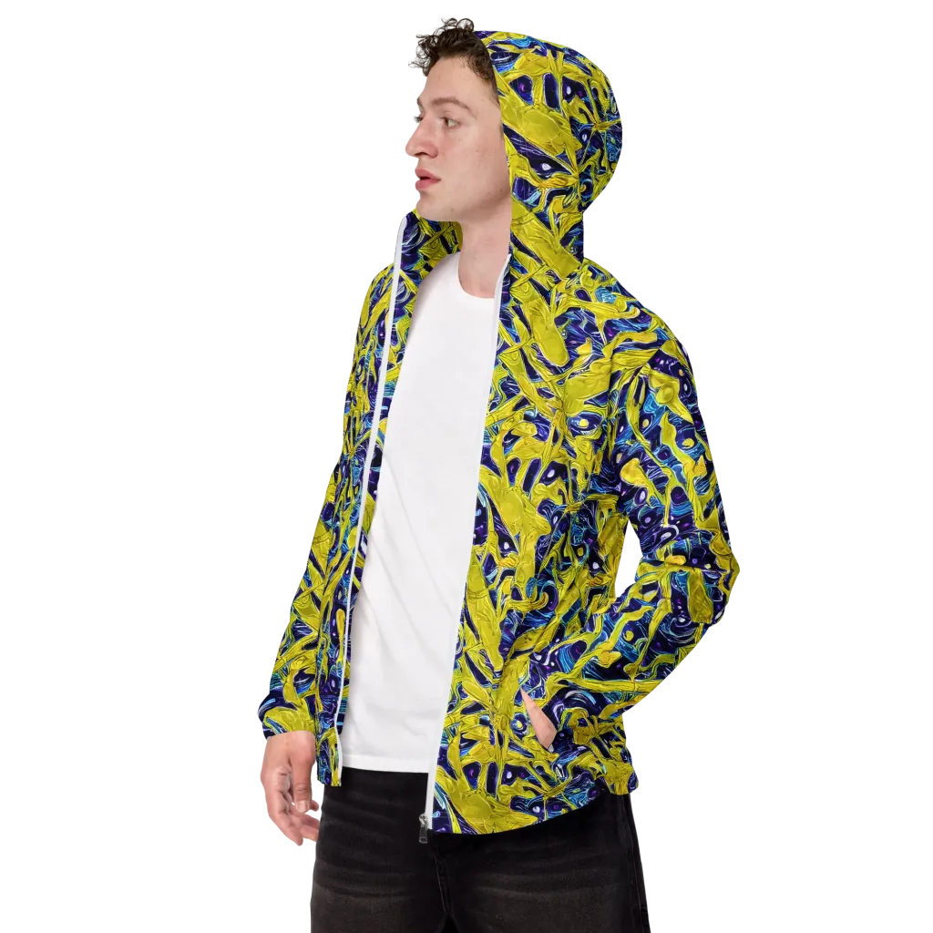 Liquid Sun on Men's Windbreaker — Left Front