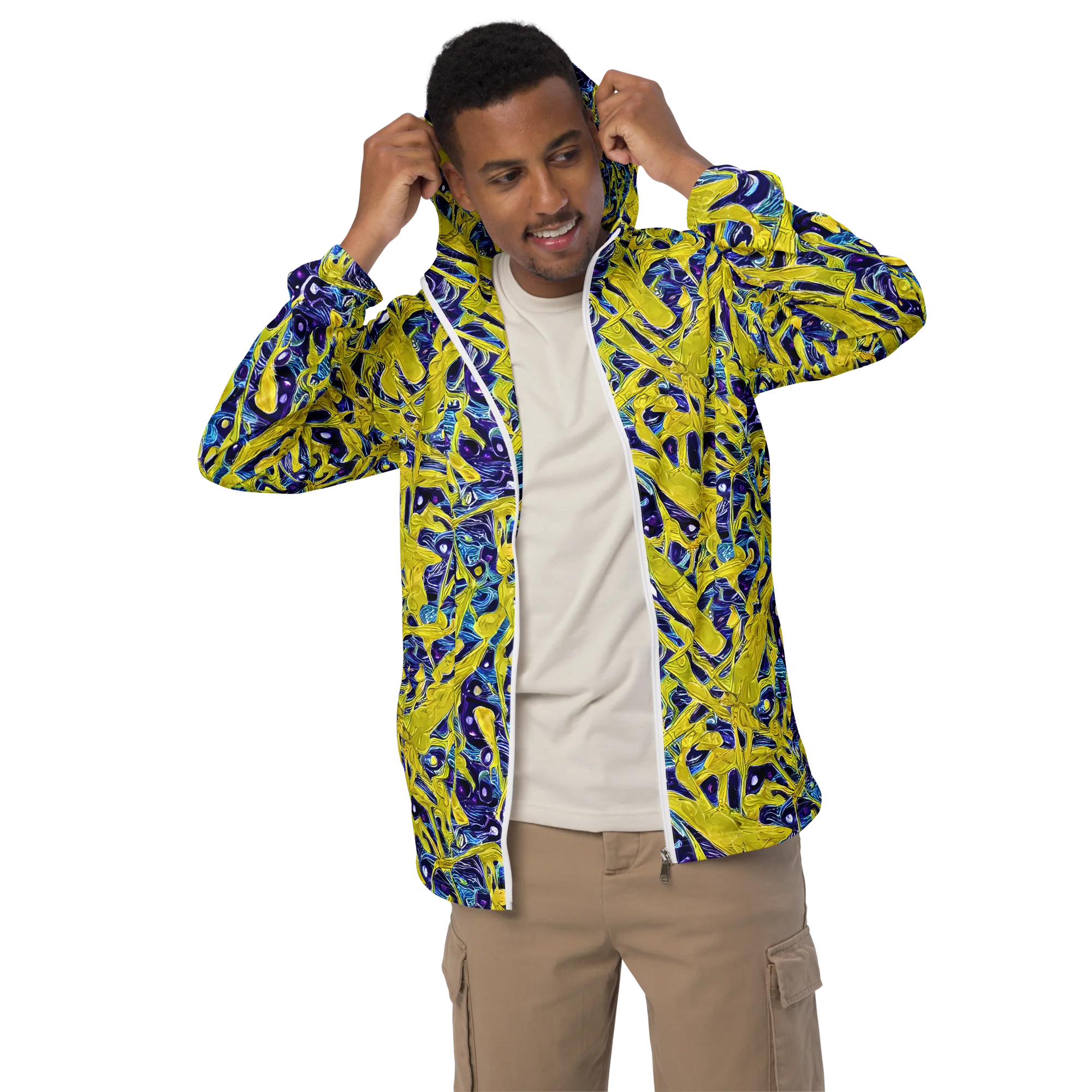 Liquid Sun on Men's Windbreaker — Front