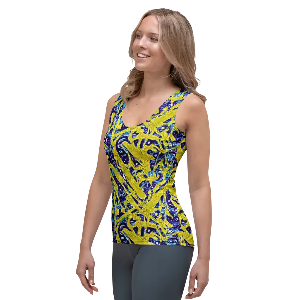 Liquid Sun on Women's Tank Top — Left Front