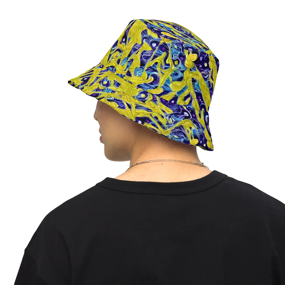 Liquid Sun on Reversible Bucket Hat — Back Inside