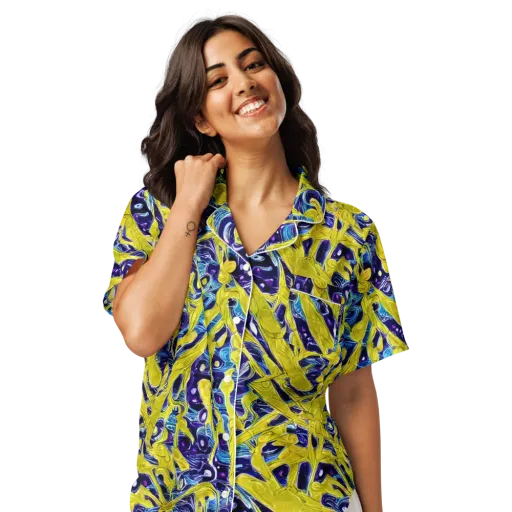Liquid Sun on a Women's Short Sleeve Pajama Top
