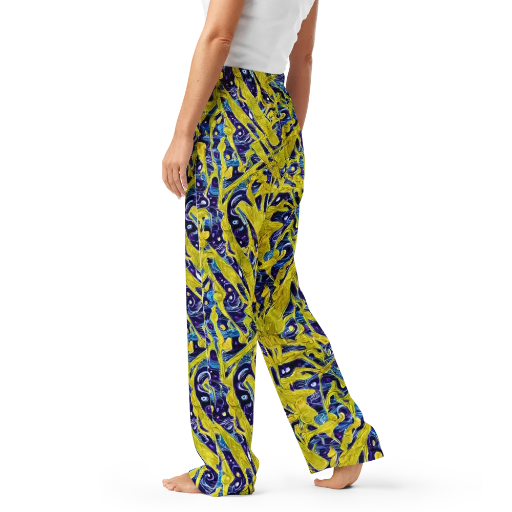 Liquid Sun on Women's Pajama Pants — Left