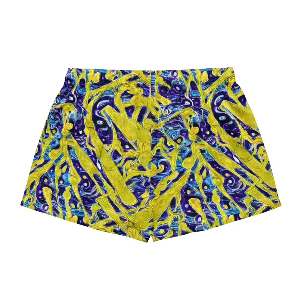 Liquid Sun on Women's Pajama Shorts — Back