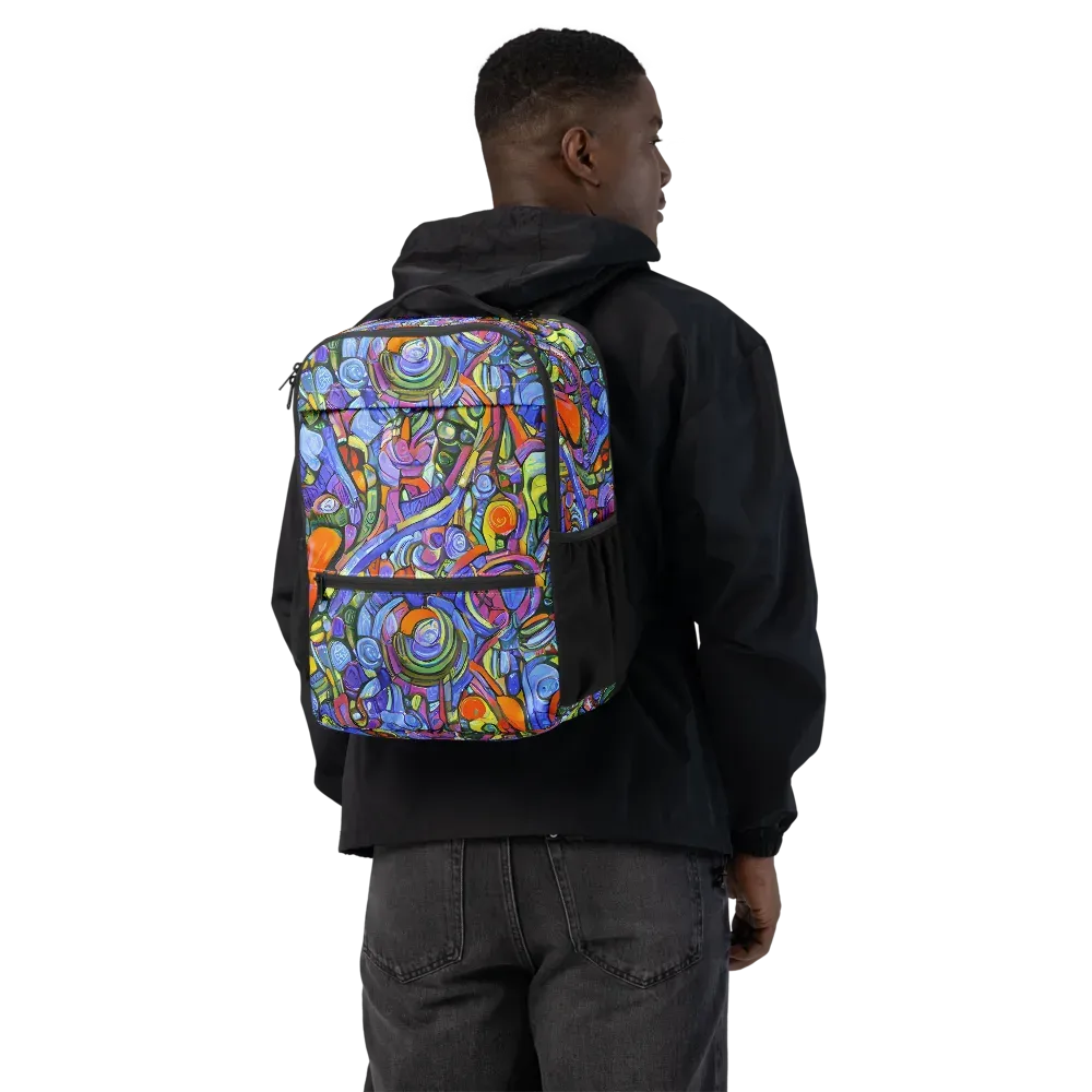 Kaleidoscope Voltage on Utility Backpack — Back