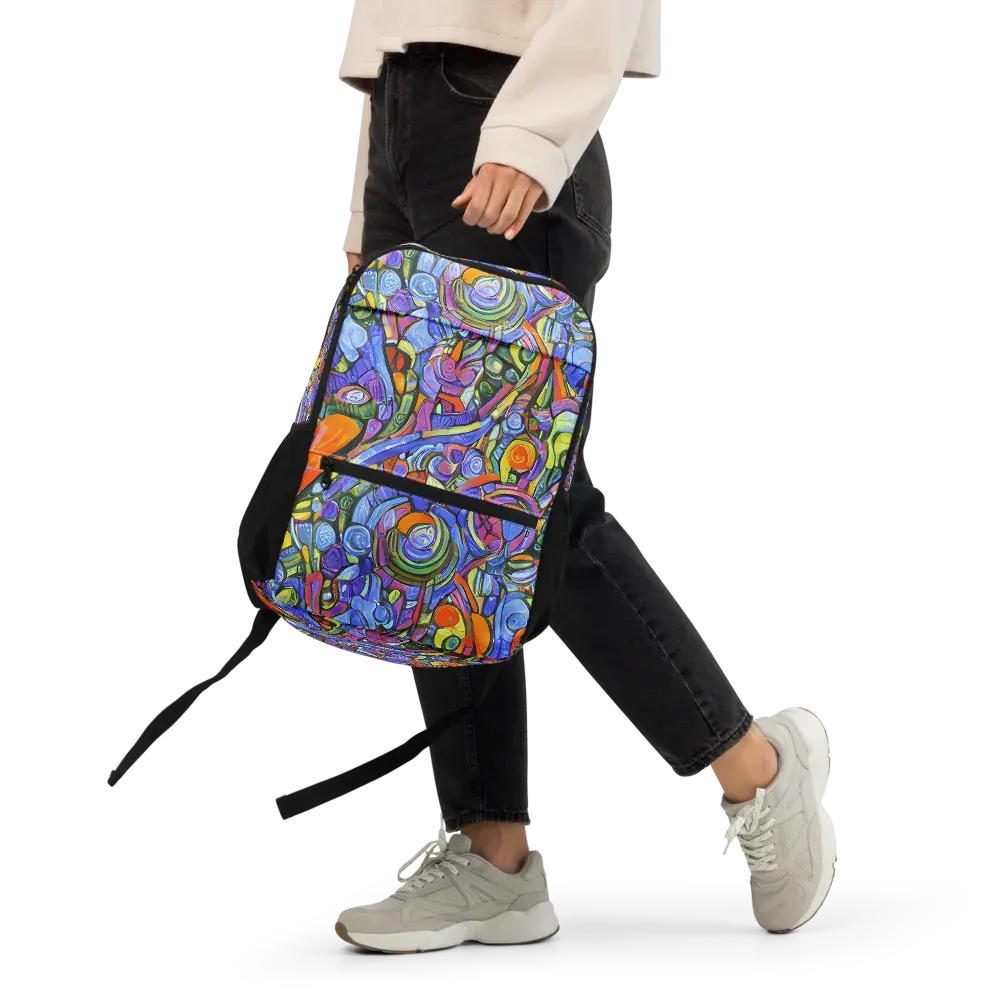 Kaleidoscope Voltage on Utility Backpack — Front