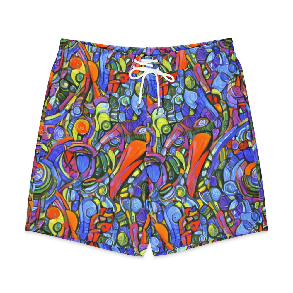 Kaleidoscope Voltage on Men's Board Shorts — Front